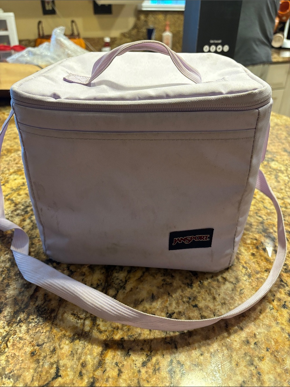 Jansport Lavender Soft-Sided Lunch/Cosmetic Carry Bag